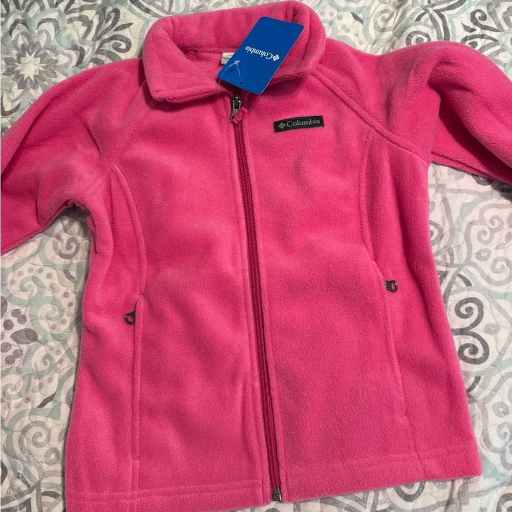 Columbia Vibrant Pink Girls' Fleece Jacket